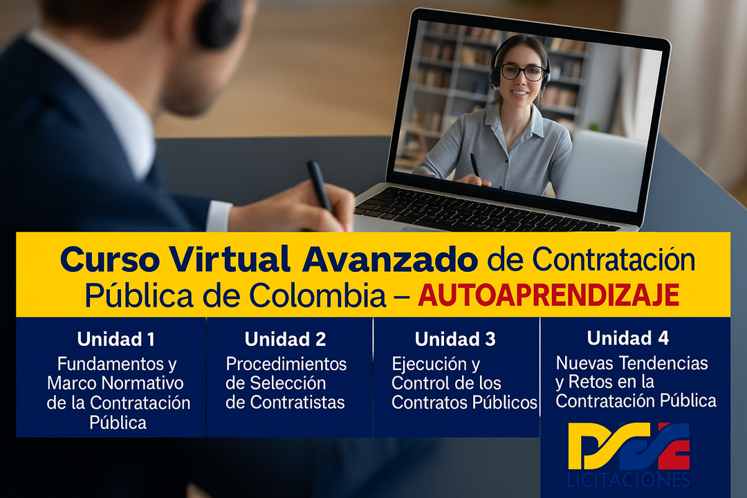 Curso virtual Avanzado de contratación pública de Colombia. Autoaprendizaje