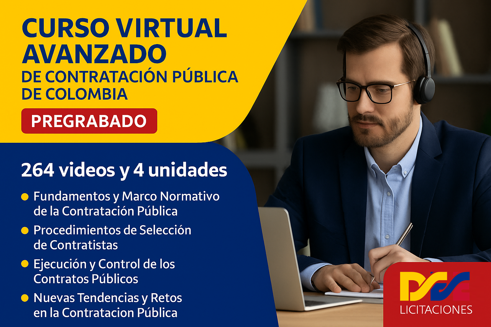 Curso virtual avanzado de contratación pública de Colombia – Pregrabado