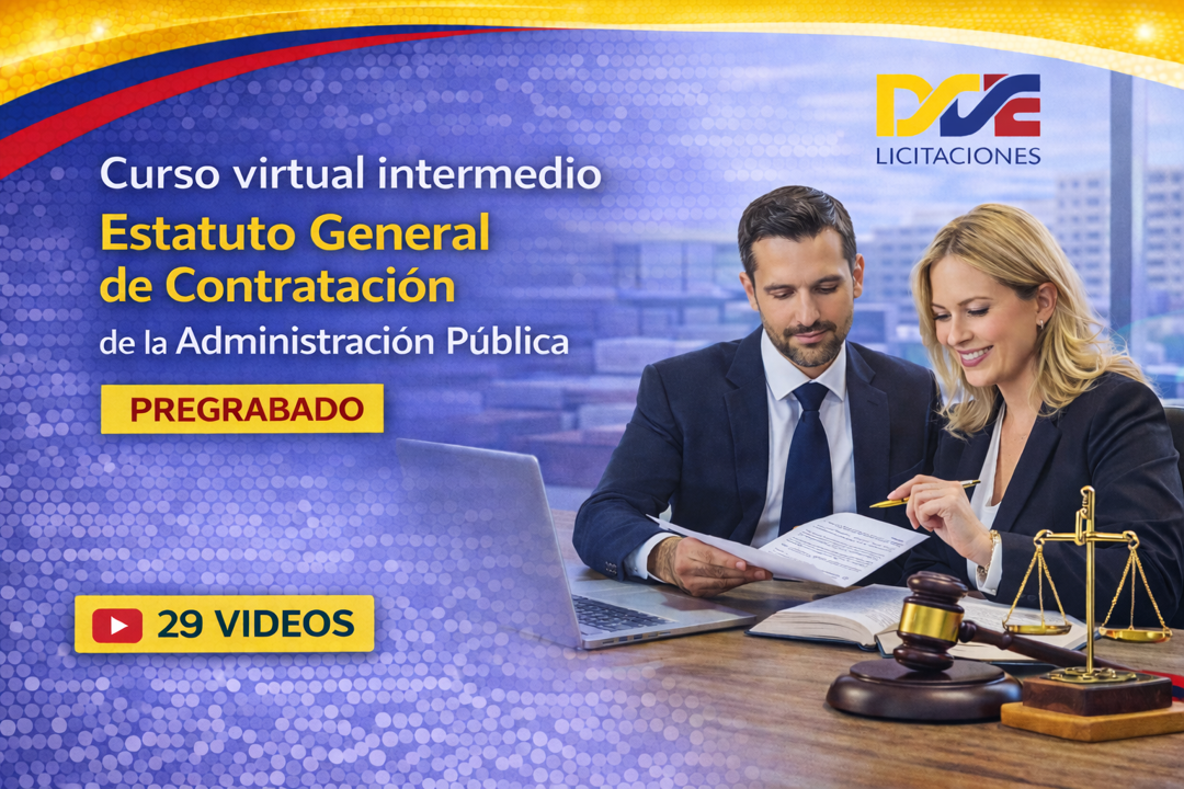 Curso virtual intermedio de estatuto general de contratación de la administración pública – Pregrabado