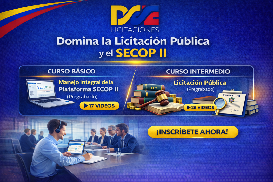 Domina la Licitación Pública y el SECOP II