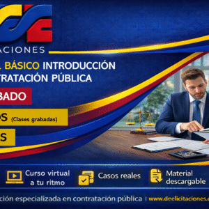 Curso básico virtual. Introducción a la contratación pública de Colombia - Pregrabado