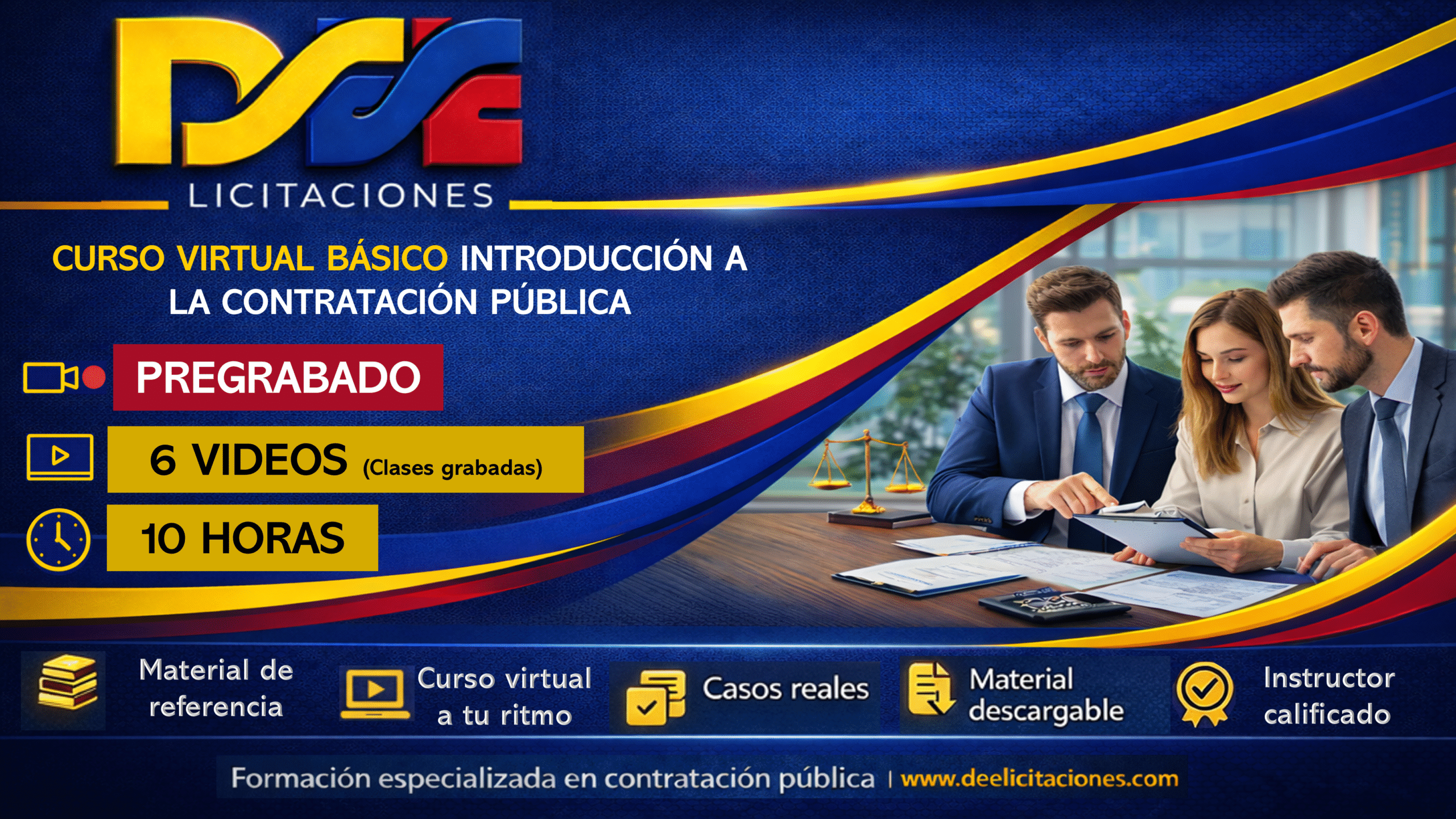 Curso básico virtual. Introducción a la contratación pública de Colombia – Pregrabado