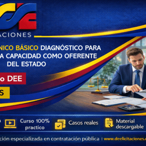 Curso sincrónico básico de diagnóstico para identificar la capacidad como futuro oferente. calendario DEE, dictado por instructor