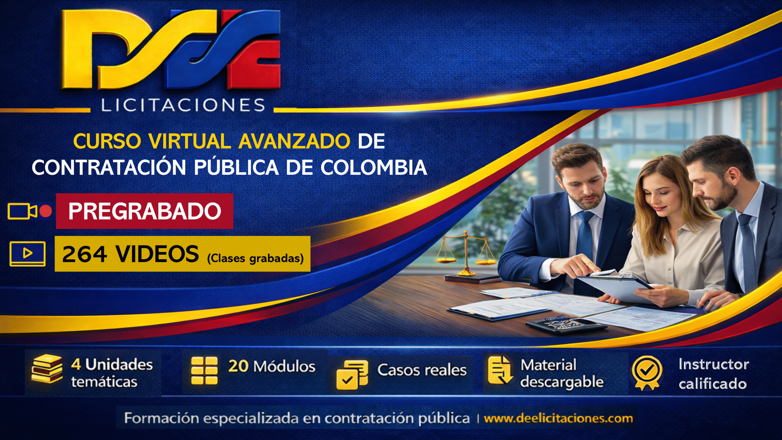 Curso virtual avanzado de contratación pública de Colombia – Pregrabado