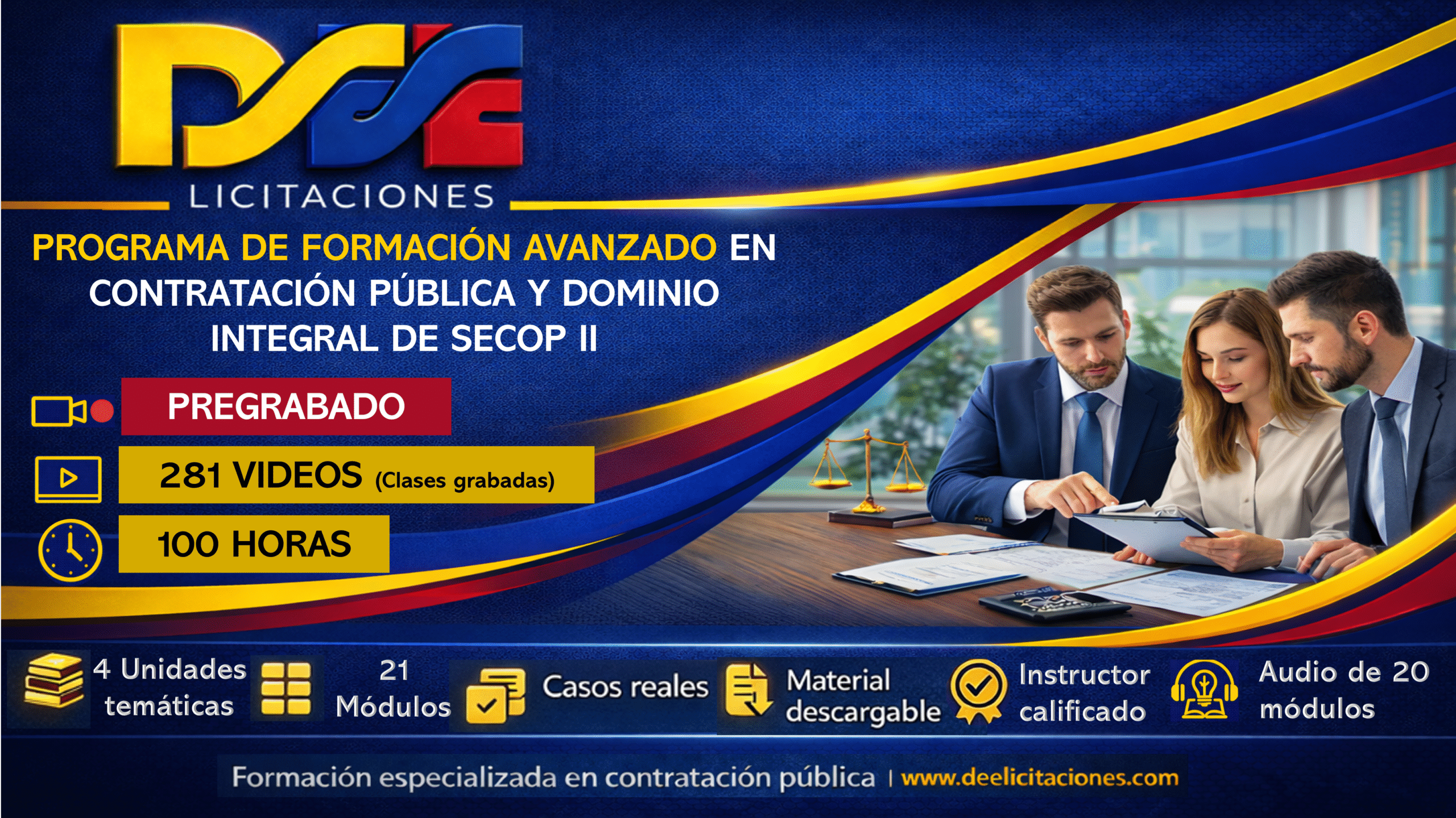 Curso virtual avanzado de contratación pública de Colombia – Pregrabado