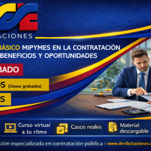 Curso virtual básico MiPymes en la Contratación Estatal. Beneficios y Oportunidades - Pregrabado