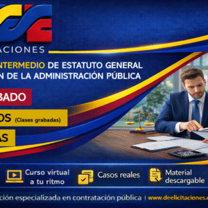 Curso virtual intermedio de estatuto general de contratación de la administración pública - Pregrabado