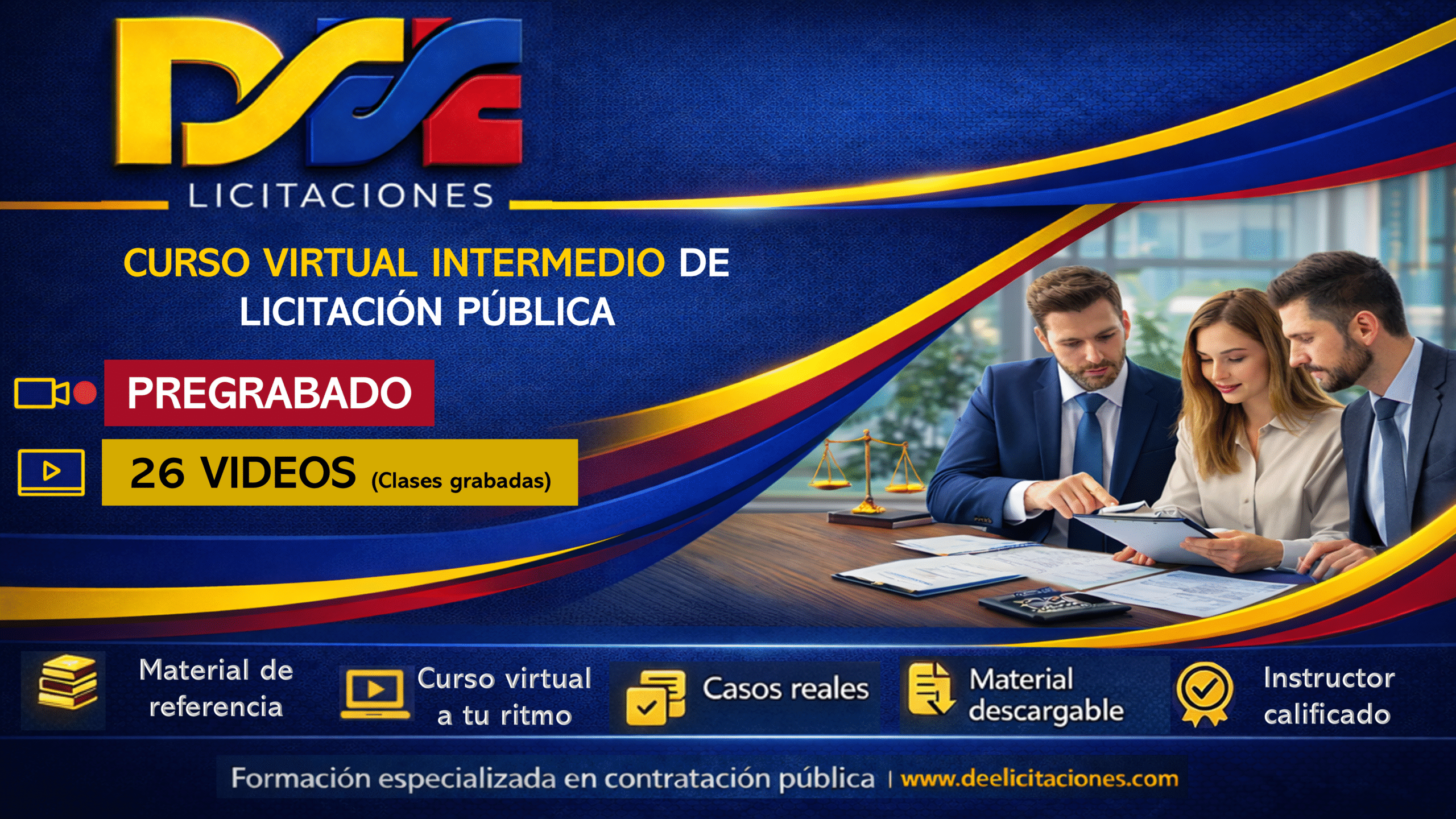 Curso virtual intermedio de Licitación Pública – Pregrabado