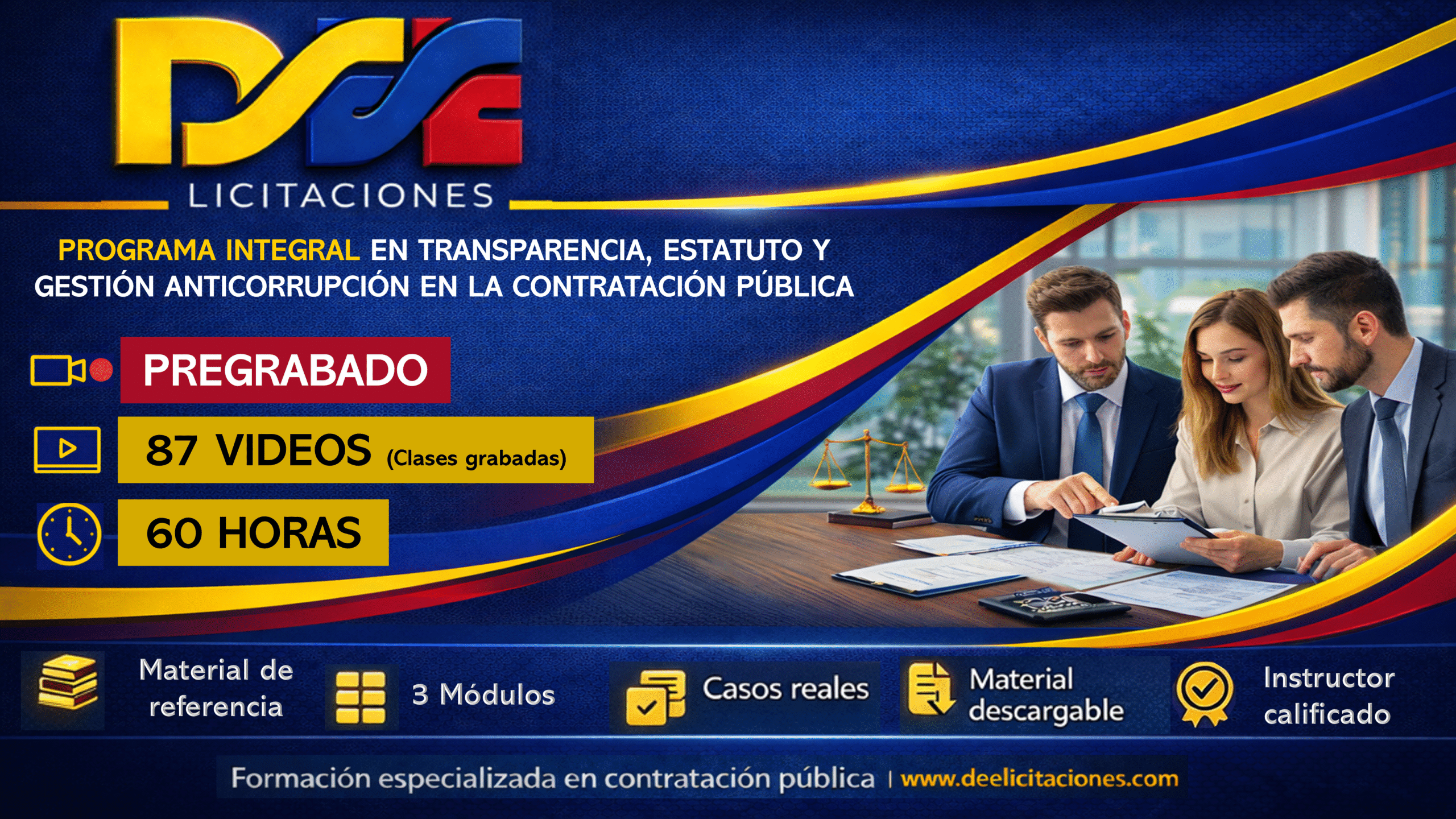 Programa integral en transparencia, estatuto y gestión anticorrupción en la contratación pública