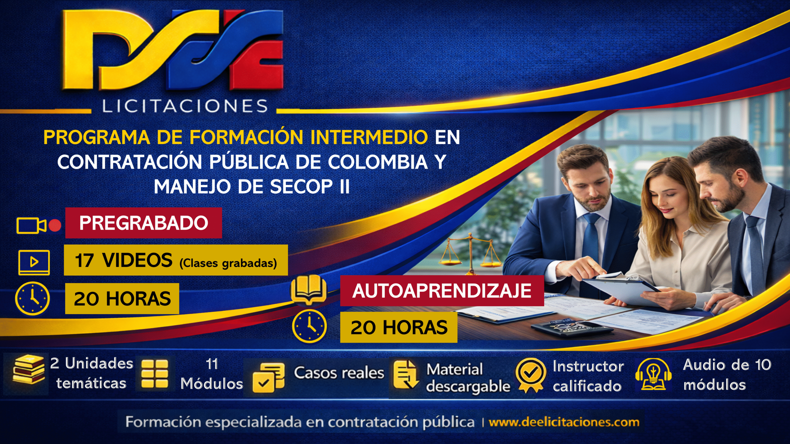 Programa de formación Intermedio en Contratación Pública de Colombia y Manejo de SECOP II