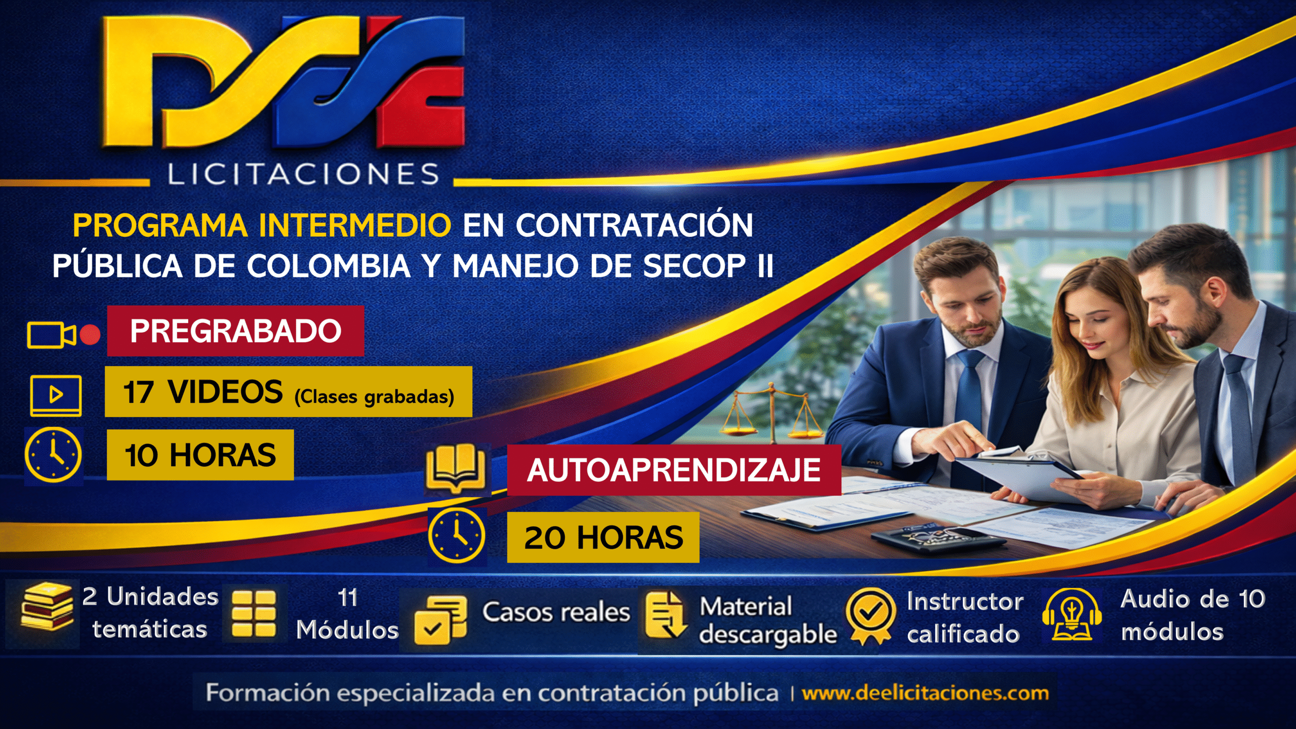 Programa Intermedio en Contratación Pública de Colombia y Manejo de SECOP II