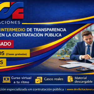 Curso virtual intermedio Transparencia y eficiencia en la contratación publica - Pregrabado