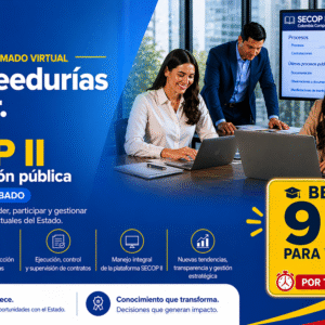 Diplomado virtual de JAC y Veedurias al poder. Dominando el SECOP II y la contratación pública - 120 horas - Pregrabado