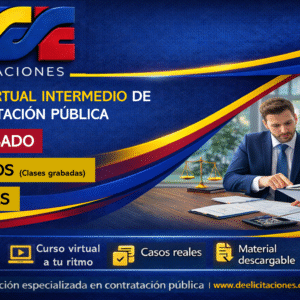 Curso virtual intermedio de Licitación Pública. Intensidad 30 horas - Pregrabado
