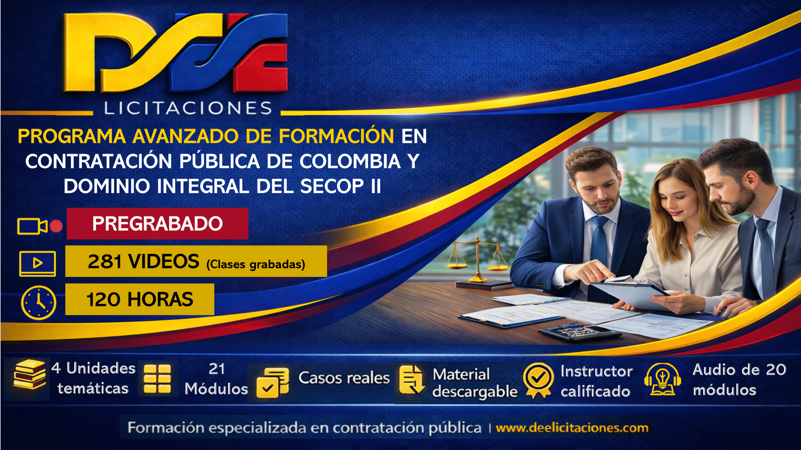 Programa Avanzado de formación en Contratación Pública de Colombia y Dominio Integral de SECOP II
