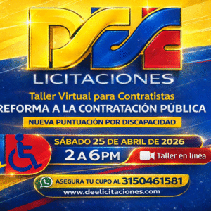 Taller virtual para contratistas reforma a la contratación pública NUEVA PUNTUACIÓN POR DISCAPACIDAD