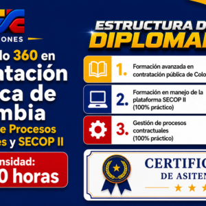 Diplomado 360 en Contratación Pública de Colombia y Dominio de Procesos Contractuales y SECOP II – 150 horas