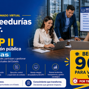 Diplomado virtual de JAC y Veedurias al poder. Dominando el SECOP II y la contratación pública - 120 horas