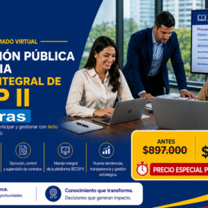 Diplomado virtual de Contratación Pública de Colombia y Dominio Integral de SECOP II - 120 horas